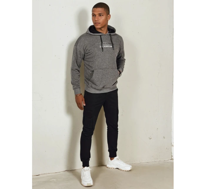 Pánská mikina s potiskem antracitová Dstreet model 21976156 - FashionStreet