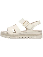 Béžové dámske sandále na platforme Rieker V4952-60