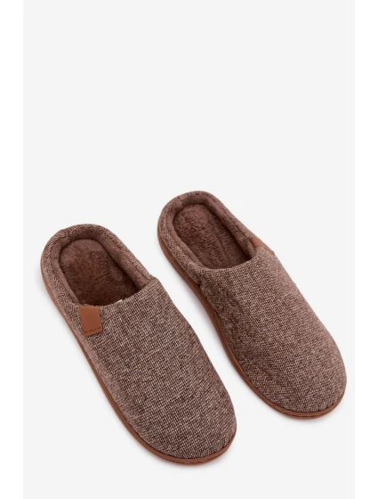 Pánské hnědé pantofle model 21793951 - Boto