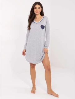 DU KN nočná košeľa FP 102.59 sivá