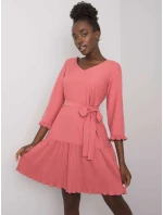 Šaty LK SK model 15406559 tmavě růžová - FPrice Šaty LK SK model 15406559 tmavě růžová - FPrice