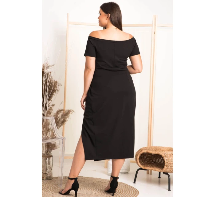 Dámske šaty SA566 čierne - Karko