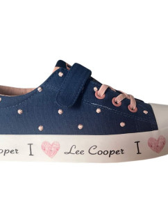 Dievčenské džínsy Jr LCW-24-02-2161K modré s ružovou - Lee Cooper