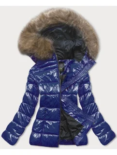 Dámska prešívaná bunda Painted vo farbe Cornflower (7695)