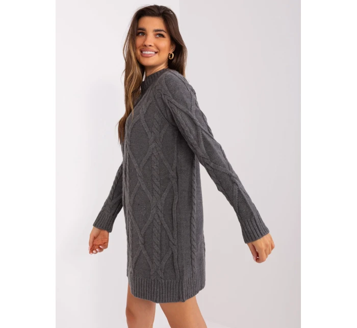 Sukienka BA SK ciemny szary model 19001845 - FPrice Sukienka BA SK ciemny szary model 19001845 - FPrice