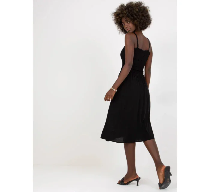 Dámske šaty D73761M30314A Čierne - FPrice Dámske šaty D73761M30314A Čierne - FPrice