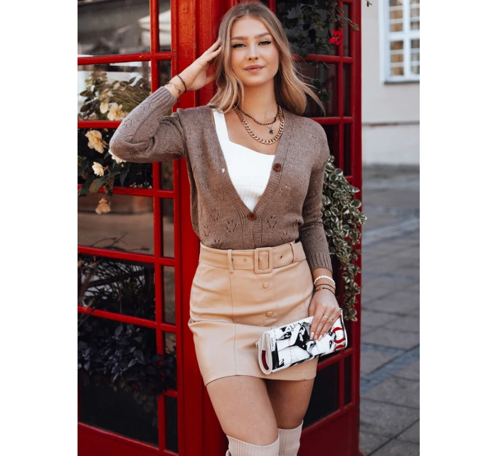 Dámský svetr beige Dstreet model 21966996 - FashionStreet