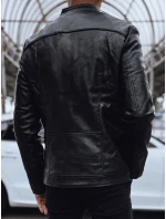Pánská kožená bunda černá Dstreet model 21978816 - FashionStreet