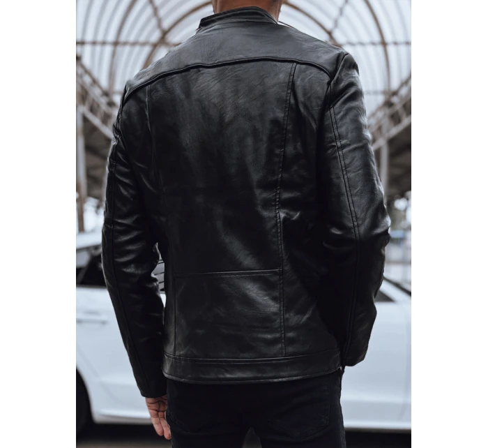 Pánská kožená bunda černá Dstreet model 21978816 - FashionStreet