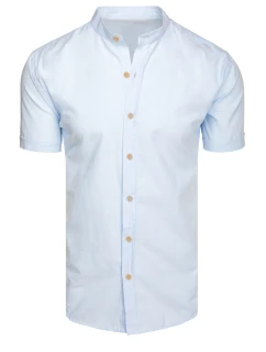 Pánské modré tričko s krátkým rukávem model 21989565 - Dstreet