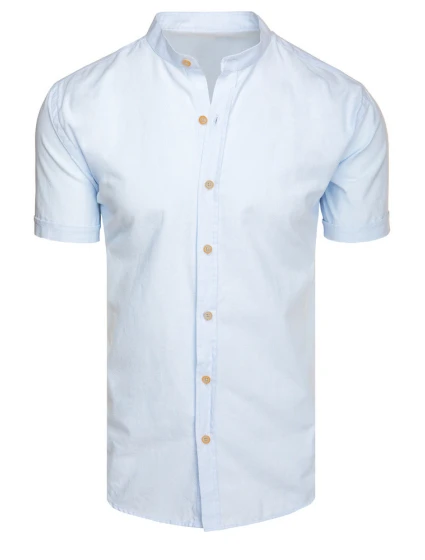 Pánské modré tričko s krátkým rukávem Dstreet model 21989565 - FashionStreet