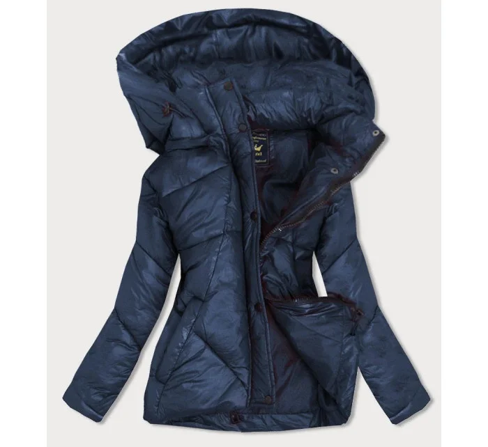 DAMSKA KURTKA PIKOWANA Z KAPTUREM GRANATOWA model 21242351 - Libland