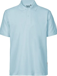 O Pánské piqué polo z bio bavlny light blue model 22503741 - Neutral