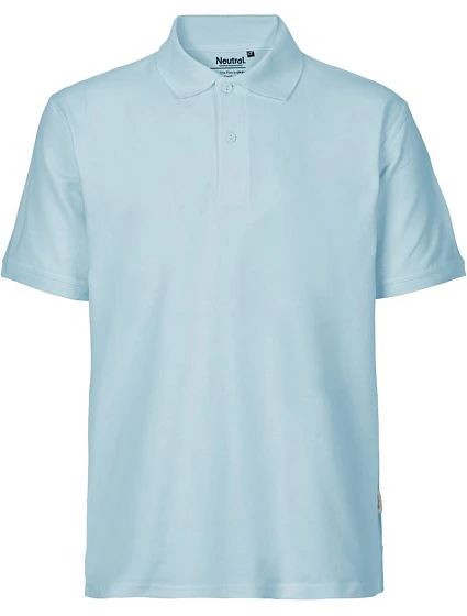 O Pánské piqué polo z bio bavlny light blue model 22503741 - Neutral O Pánské piqué polo z bio bavlny light blue model 22503741 - Neutral