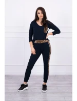 Sada s leopardím potlačou v námorníckej modrej Sada s leopardím potlačou v námorníckej modrej