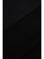 Zateplená mikina s dlouhými zády a kapucí černá