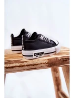 Dětské kožené tenisky BIG STAR model 21594816 Černý a bílý - Big Star Shoes