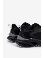 Buty Sportowe Męskie Na Platformie Big Star RR174022 Hi-Poly System Czarne