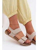 Dámské sandály model 22091707 Béžové - Inblu