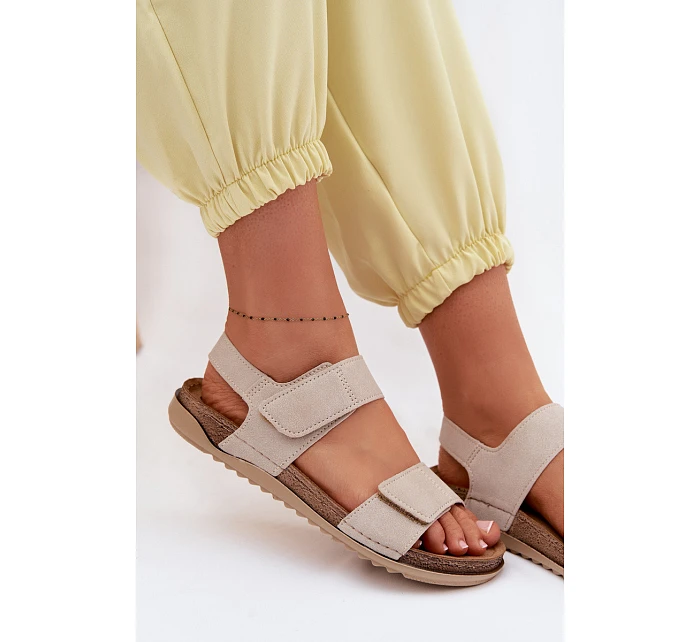 Dámské sandály model 22091707 Béžové - Inblu