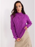Jumper AT SW model 22552164 tmavě fialový - FPrice Jumper AT SW model 22552164 tmavě fialový - FPrice