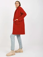 Dámsky kabát TW EN BI 7372.18 tmavo oranžový