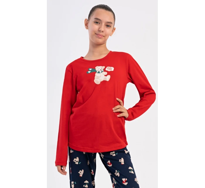 Detské dlhé pyžamo Medveď so šatkou Detské dlhé pyžamo Medveď so šatkou