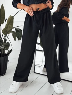 Dámské kalhoty se širokými nohavicemi black Dstreet model 21972567 - FashionStreet