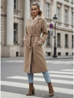 Dámsky oversize kabát CAMELLYN dlhý camel FashionStreet NY0743 Dámsky oversize kabát CAMELLYN dlhý camel FashionStreet NY0743