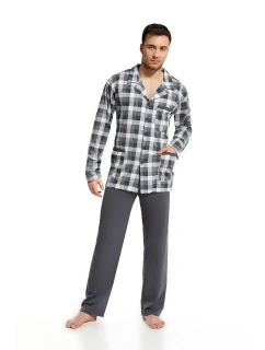 Cornette 114 long/r 3XL-5XL pánske pyžamo bez zipsu