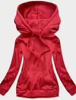 Červená dámska tepláková mikina (W02-59)