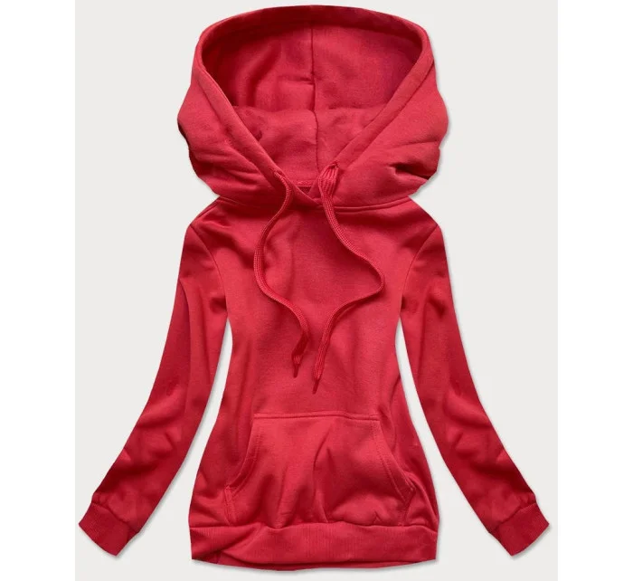 Červená dámska tepláková mikina (W02-59)