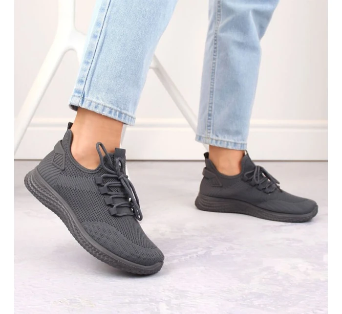 Buty sportowe W szare model 21958256 - NEWS Buty sportowe W szare model 21958256 - NEWS
