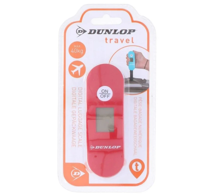 ELEKTRONICKÁ TURISTICKÁ VÁHA MAX. 40 KG DUNLOP ČERVENÁ