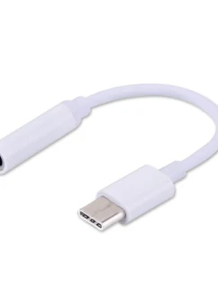 Adaptér SAVIO AK-35 (zásuvka typu C - stereo jack 3,5 mm ; 0,12 m; biely)