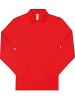 B&C My Polo 180 LSL Piqué polo s dlouhým rukávem model 22484448 red B&C My Polo 180 LSL Piqué polo s dlouhým rukávem model 22484448 red