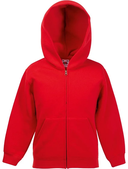Fruit of the Loom Classic Kids Sweat Jacket Detská mikina s kapucňou 16.2045 červená Fruit of the Loom Classic Kids Sweat Jacket Detská mikina s kapucňou 16.2045 červená