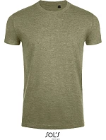 Pánske tričko SOL'S Imperial Fit „Slim Fit“ 25.0580, melírovaná khaki Pánske tričko SOL'S Imperial Fit „Slim Fit“ 25.0580, melírovaná khaki