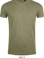 Pánske tričko SOL'S Imperial Fit „Slim Fit“ 25.0580, melírovaná khaki