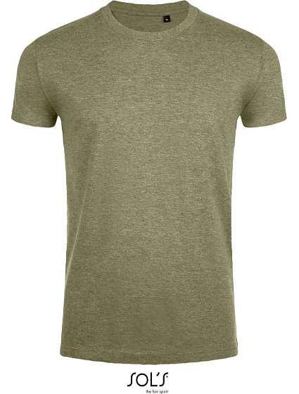 Pánske tričko SOL'S Imperial Fit „Slim Fit“ 25.0580, melírovaná khaki Pánske tričko SOL'S Imperial Fit „Slim Fit“ 25.0580, melírovaná khaki