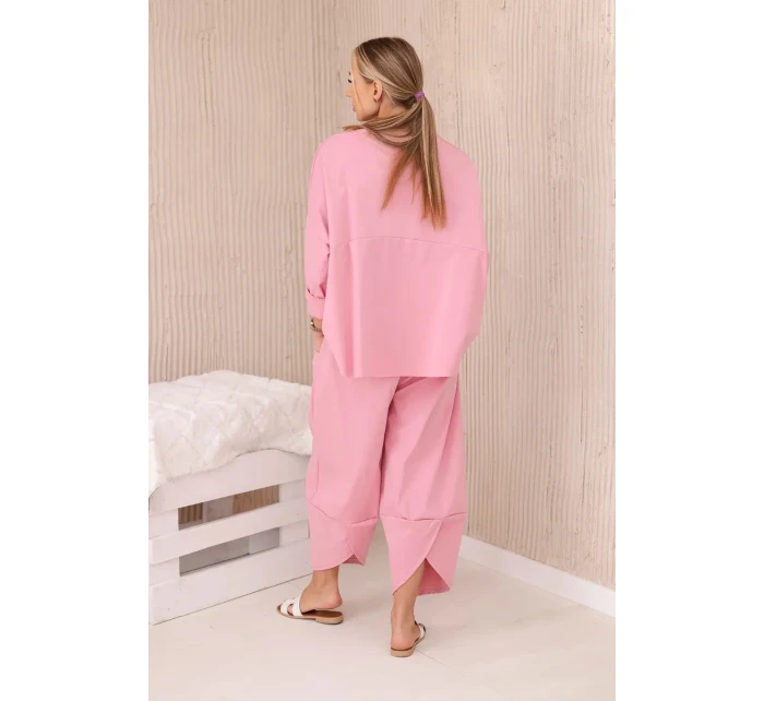 Súprava nových teplákov Punto v púdrovo ružovej farbe Súprava nových teplákov Punto v púdrovo ružovej farbe