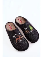 Domowe Papcie Big Star KK276018 Czarno-Beżowe Domowe Papcie Big Star KK276018 Czarno-Beżowe