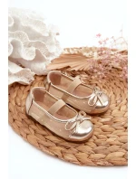 Dětské s mašlí Zlaté model 21663116 - Boto