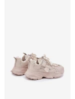 Dětské tenisky na platformě béžové model 21692440 - Boto Dětské tenisky na platformě béžové model 21692440 - Boto