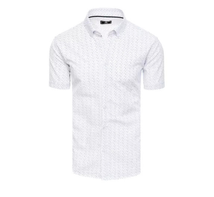 Pánske tričko s krátkym rukávom biele Dstreet KX1009