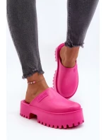 Dámské žabky na masivní podrážce Big Star model 20434757 Fuchsia - Big Star Shoes Dámské žabky na masivní podrážce Big Star model 20434757 Fuchsia - Big Star Shoes