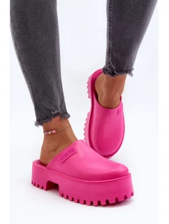 Dámské žabky na masivní podrážce Big Star model 20434757 Fuchsia - Big Star Shoes