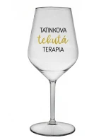 TATINEK'S LIQUID THERAPY - priehľadný nerozbitný pohár na víno 470 ml