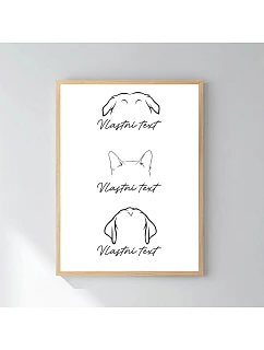 Personalizovaný magický fotorámik – 30x40 – zvieracie uši