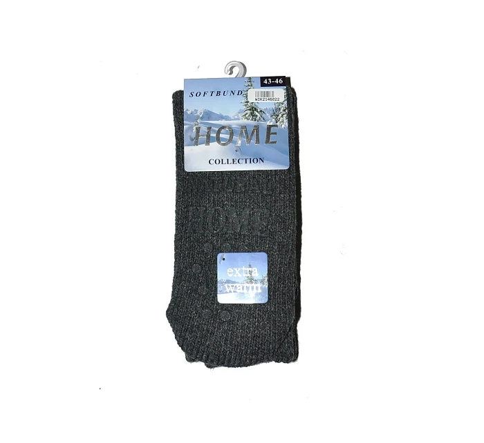 Pánske domáce ponožky 21460 black - WiK